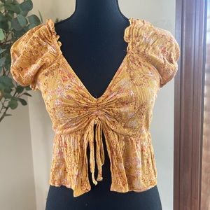 Pinkrose floral top size M